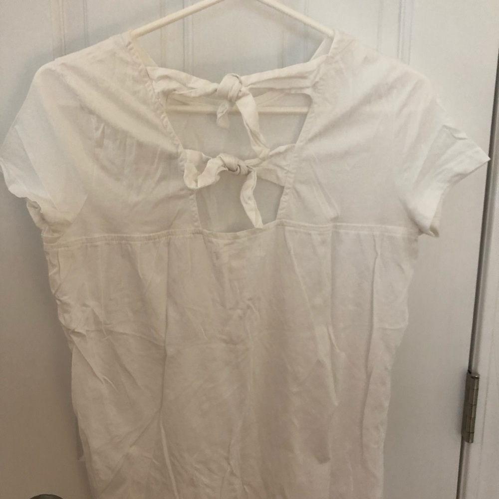 1901 bow back white T-shirt